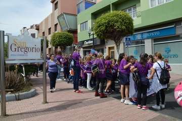 Marcha de escolares por la igualdad en Telde (Foto TA)